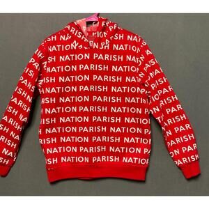 Parish Nation Red Pullover Hooded Sweatshirt Boys Youth Size X-Large (18)